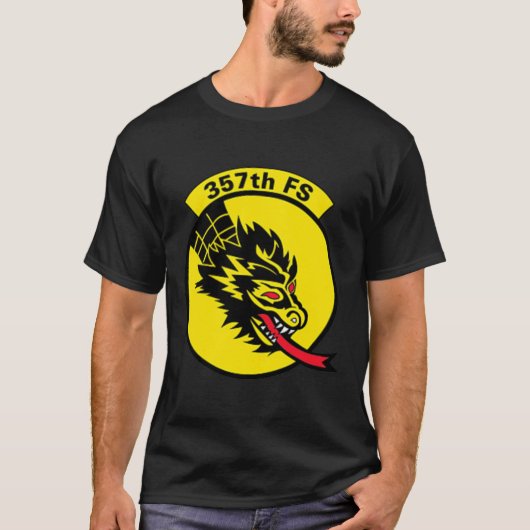 第357戦闘隊空軍軍隊退役軍人 Tシャツ (正面)