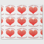 第35。 記念日 ラッピングペーパー (フラット)