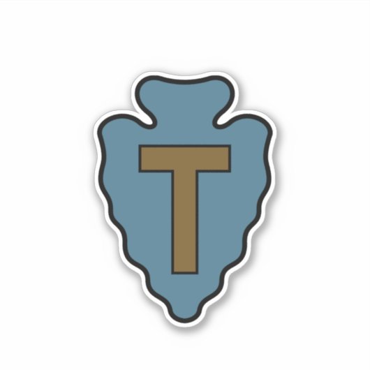 第36歩兵師団バッジ シール (正面)