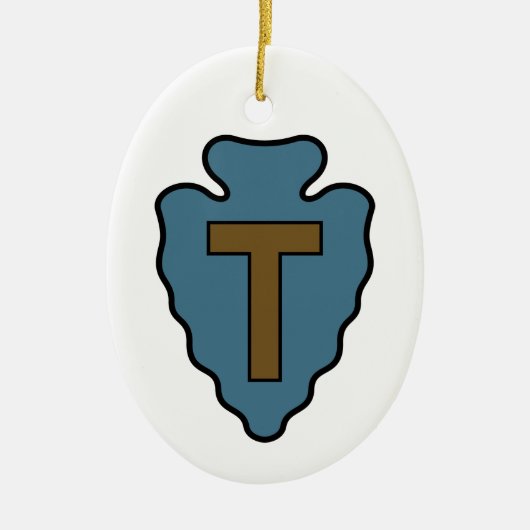 第36歩兵師団バッジ セラミックオーナメント (正面)