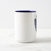 第36歩兵部隊の退役軍人イラクは霜の降りたなMを診察します ツートーンマグカップ (中央)