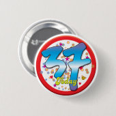 第37今日誕生日 缶バッジ (正面&裏面)