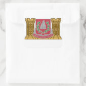 第37回機関大隊ステッカー スクエアシール (バッグ)