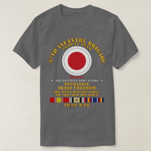 第37歩兵旅団戦闘チームイラク自由軍 Tシャツ (デザイン正面)