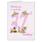 第37誕生日花飾数 (正面)