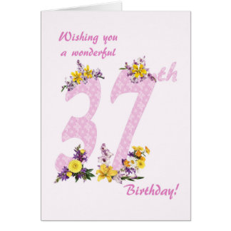 第37誕生日花飾数