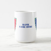 第38歩兵師団州統一された軍隊 コーヒーマグカップ (中央)