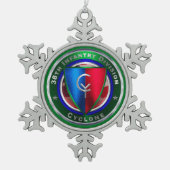 第38歩兵師団 スノーフレークピューターオーナメント (正面)