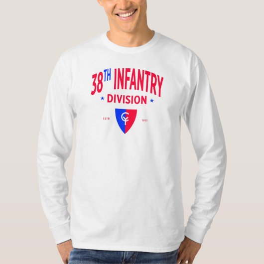 第38歩兵師団 – 米国軍隊ロング Tシャツ (正面)