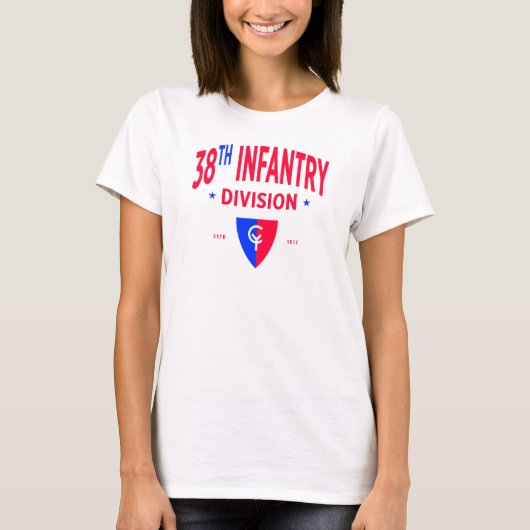 第38歩兵師団 – 米国軍隊女子 Tシャツ (正面)