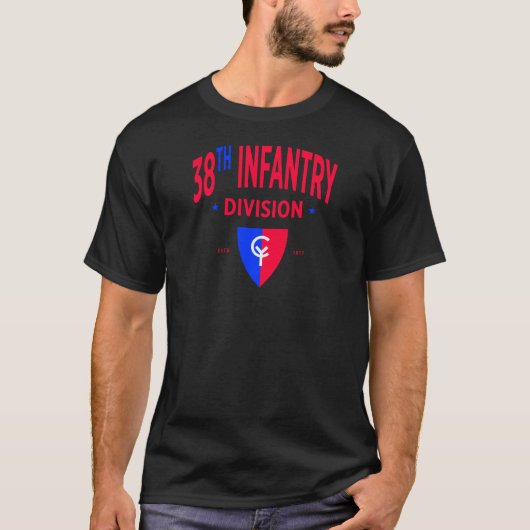 第38歩兵師団 – 米国軍隊 Tシャツ (正面)