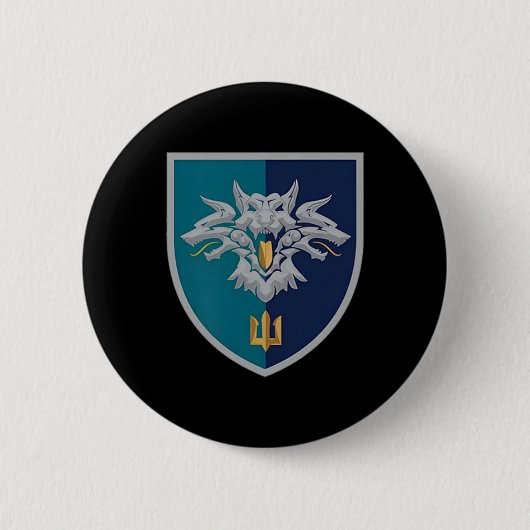 第38海軍歩兵旅団(ウクライナ) V2 ウクライナ 缶バッジ (正面)