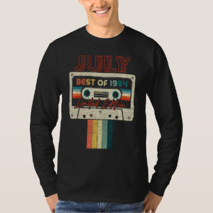 第38誕生日1984年最高の7月カセットテープ Tシャツ