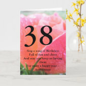 第38誕生日 カード (黄色い花)