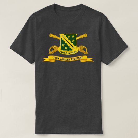 第38騎兵連隊BrリボンX Tシャツ (デザイン正面)