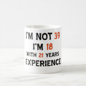 第39誕生日のデザイン コーヒーマグカップ (中央)