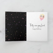 第39誕生日風船と紙吹雪 カード (内部)