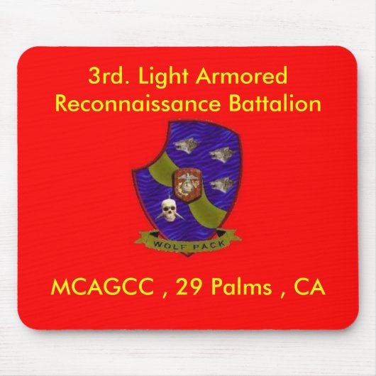 第3。 軽い装甲下検分の大隊 マウスパッド (正面)