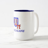 第3 Bn.の187th歩兵は襲います ツートーンマグカップ (正面右)