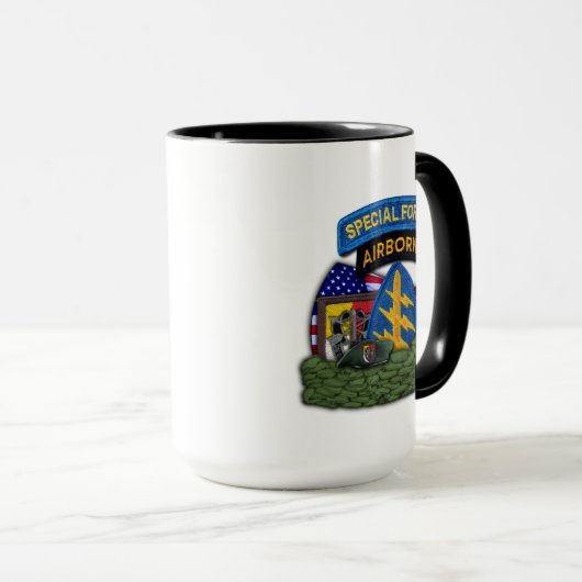 第3 SF SFGの特殊部隊のグループの退役軍人の獣医 マグカップ (正面右)