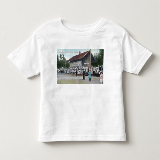 第4の駅の外観の トドラーTシャツ (正面)