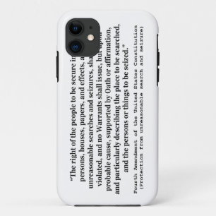 第4アメリカ合衆国憲法の修正 iPhone 11 ケース