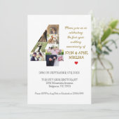 第4カスタム回結婚記念 招待状 (スタンド正面)