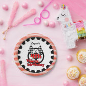 第4カーレースのハッピーバースデーの紙皿 ペーパープレート (パーティー)