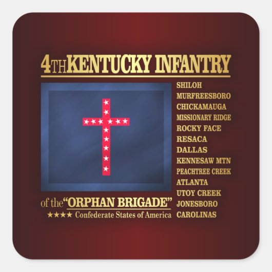 第4ケンタッキー歩兵(BA2) スクエアシール (正面)