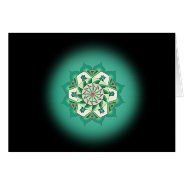 第4チャクラの信念の精神カードへの第4ステップ (正面横)