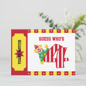 第4バースデーウェーブサーカスピエロ招待状 招待状 (スタンド正面)