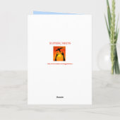 第4バースデー・カードに名前を加えて下さい カード (裏面)