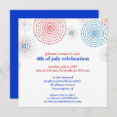 第4パーティーの花火 招待状 (正面/裏面)