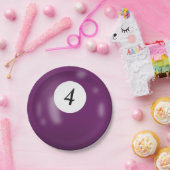 第4ビリヤード球 ペーパープレート (パーティー)