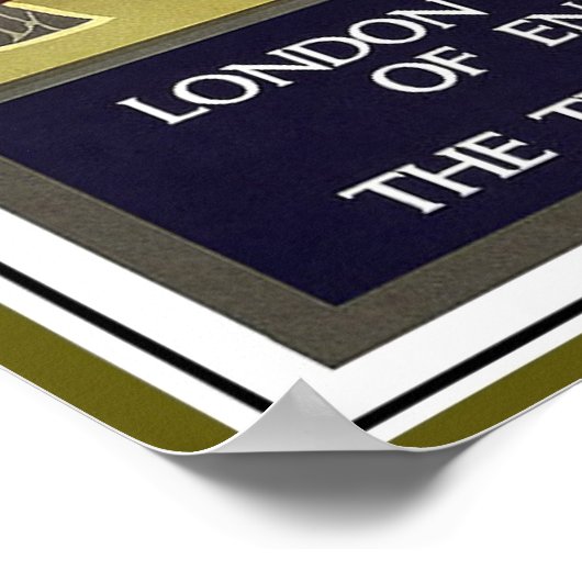 第4ブリッジのヴィンテージ旅行ポスター ポスター (角)