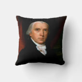 第4代大統領ジェームズ・マディソン:コロニアルアメリカ クッション (裏面)