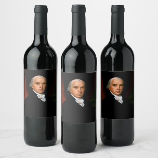 第4代大統領ジェームズ・マディソン:コロニアルアメリカ ワインラベル (ボトル)