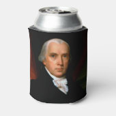 第4代大統領ジェームズ・マディソン:コロニアルアメリカ 缶クーラー (缶裏面)
