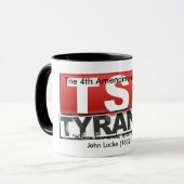 第4修正はTSAの専制政治のマグを禁止します マグカップ (正面左)