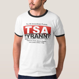 第4修正はTSAの専制政治を禁止します Tシャツ
