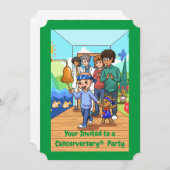 第4回がん周年記念パーティの招待状 招待状 (正面/裏面)