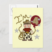 第4回カウボーイ誕生日Tシャツ&ギフト ポストカード (正面/裏面)