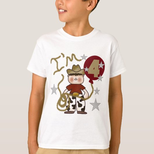 第4回カウボーイ誕生日Tシャツ&ギフト Tシャツ (正面)