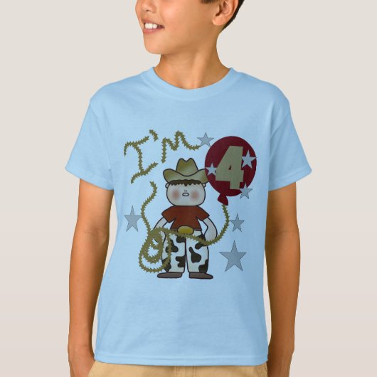 第4回カウボーイ誕生日Tシャツ&ギフト Tシャツ (正面)