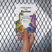 第4回キッズ恐竜バースデーパーティ招待状 ポストカード