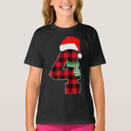 第4回クリスマステーマクリスマス第4日目4年目 Tシャツ