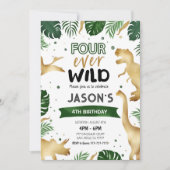 第4回ゴールデン恐竜の誕生日パーティー 招待状 (正面)