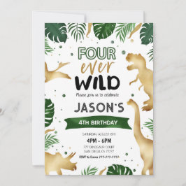 第4回ゴールデン恐竜の誕生日パーティー 招待状