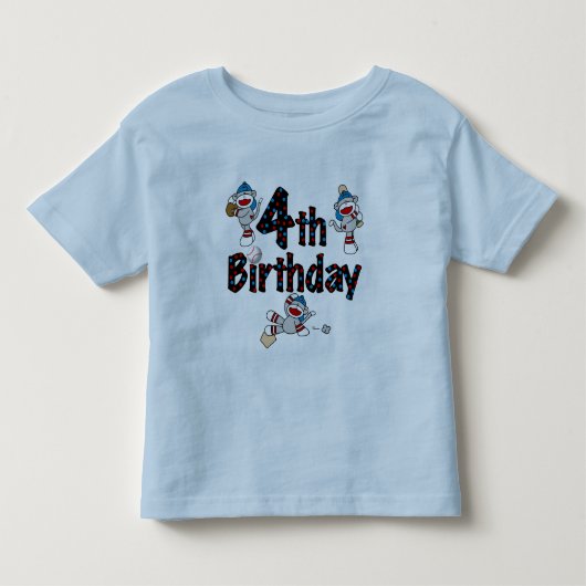 第4回ソックサル野球誕生日 トドラーTシャツ (正面)