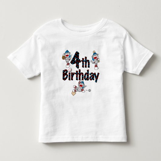 第4回ソックサル野球誕生日 トドラーTシャツ (正面)